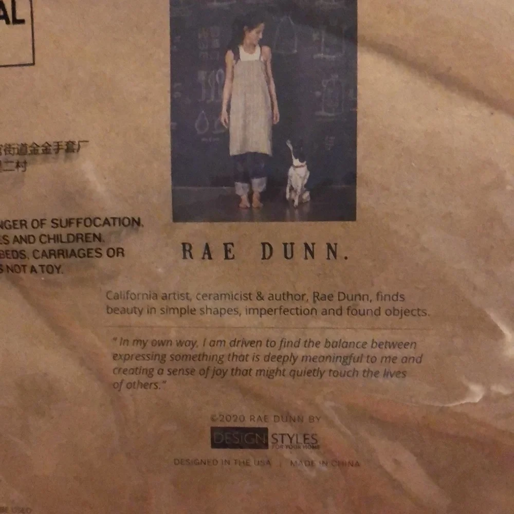 Rae Dunn Black Reusable Face Masks one says Imagine the other says Dream